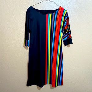 Striped Long-sleeved Dress